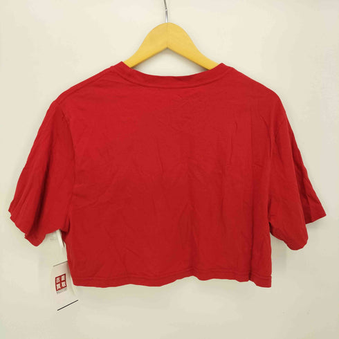 ポロラルフローレン POLO RALPH LAUREN 星条旗 フリンジ ワッペン 刺繍 クロップド リメイク クルーネック S/S Tシャツ レディース import:XL